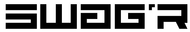 SWAG'R logo in black block letters